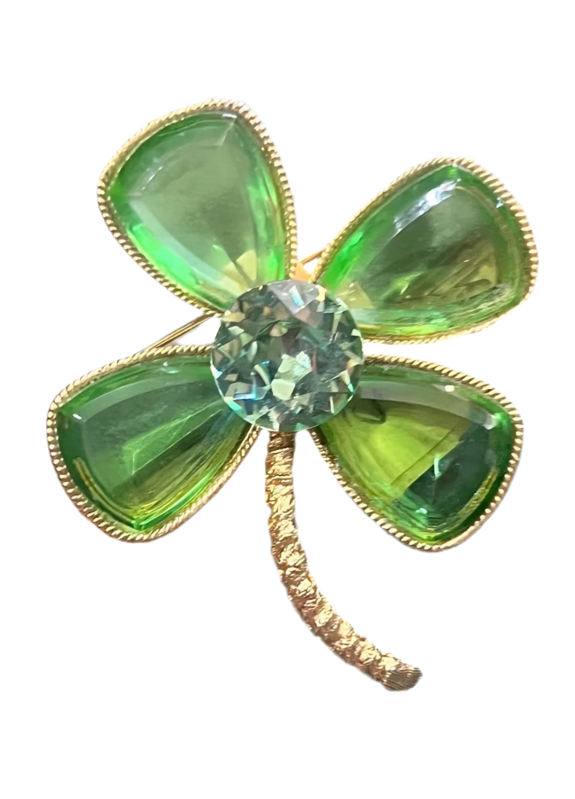 Vintage Capri Clover Brooch