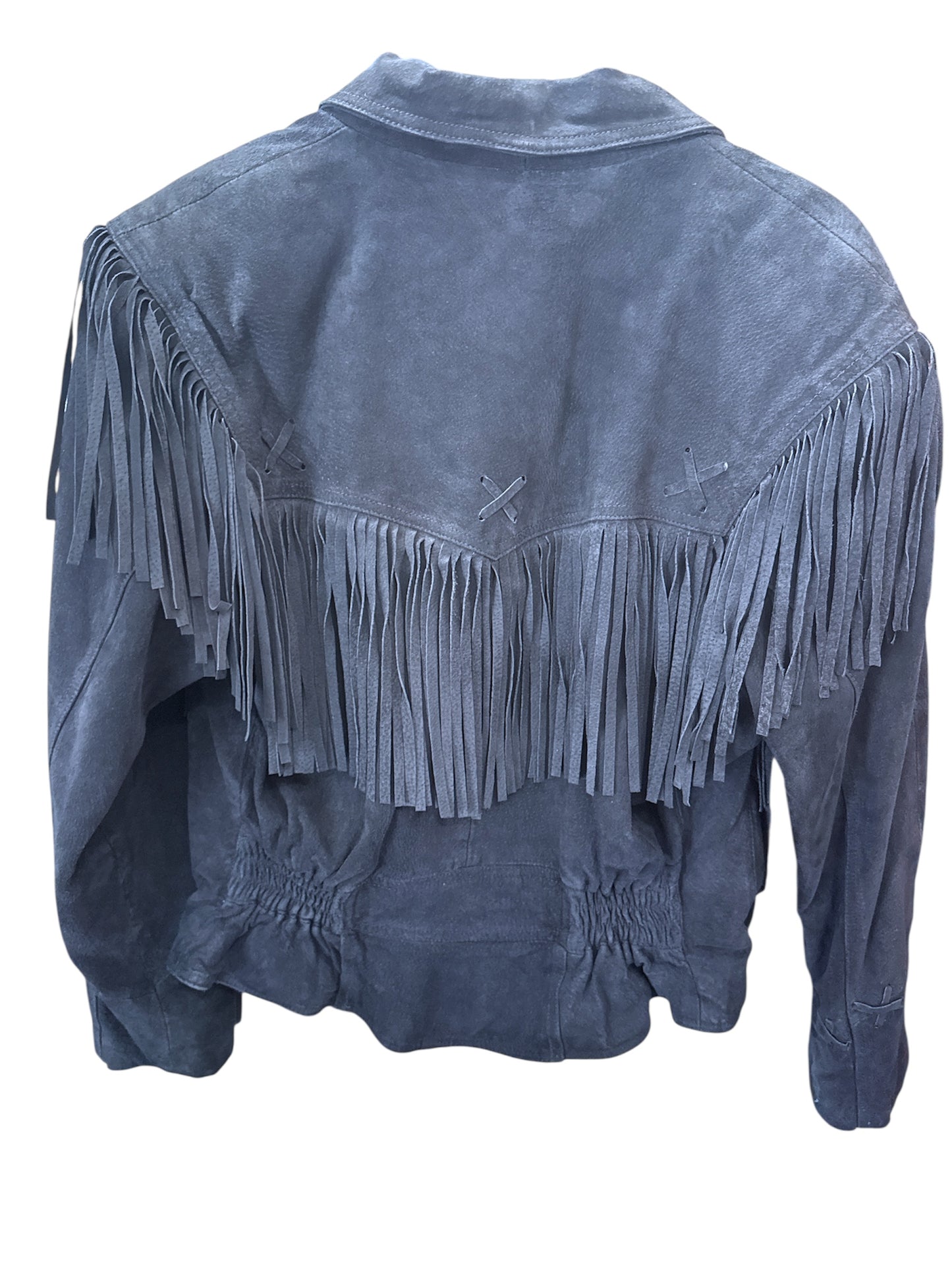 Vintage Wilson’s suede fringe jacket