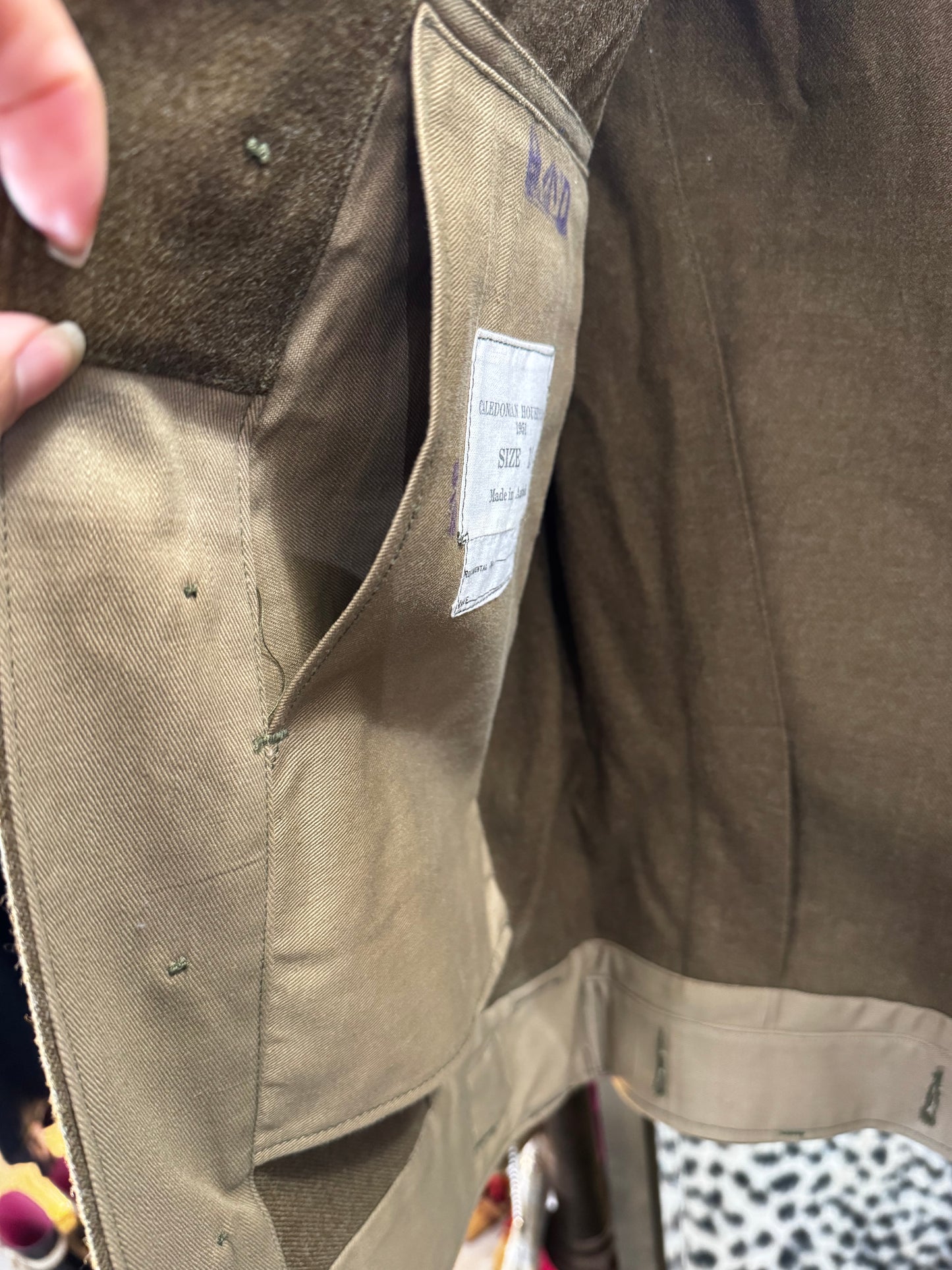 Rare Vintage 1951 Caledonian military jacket