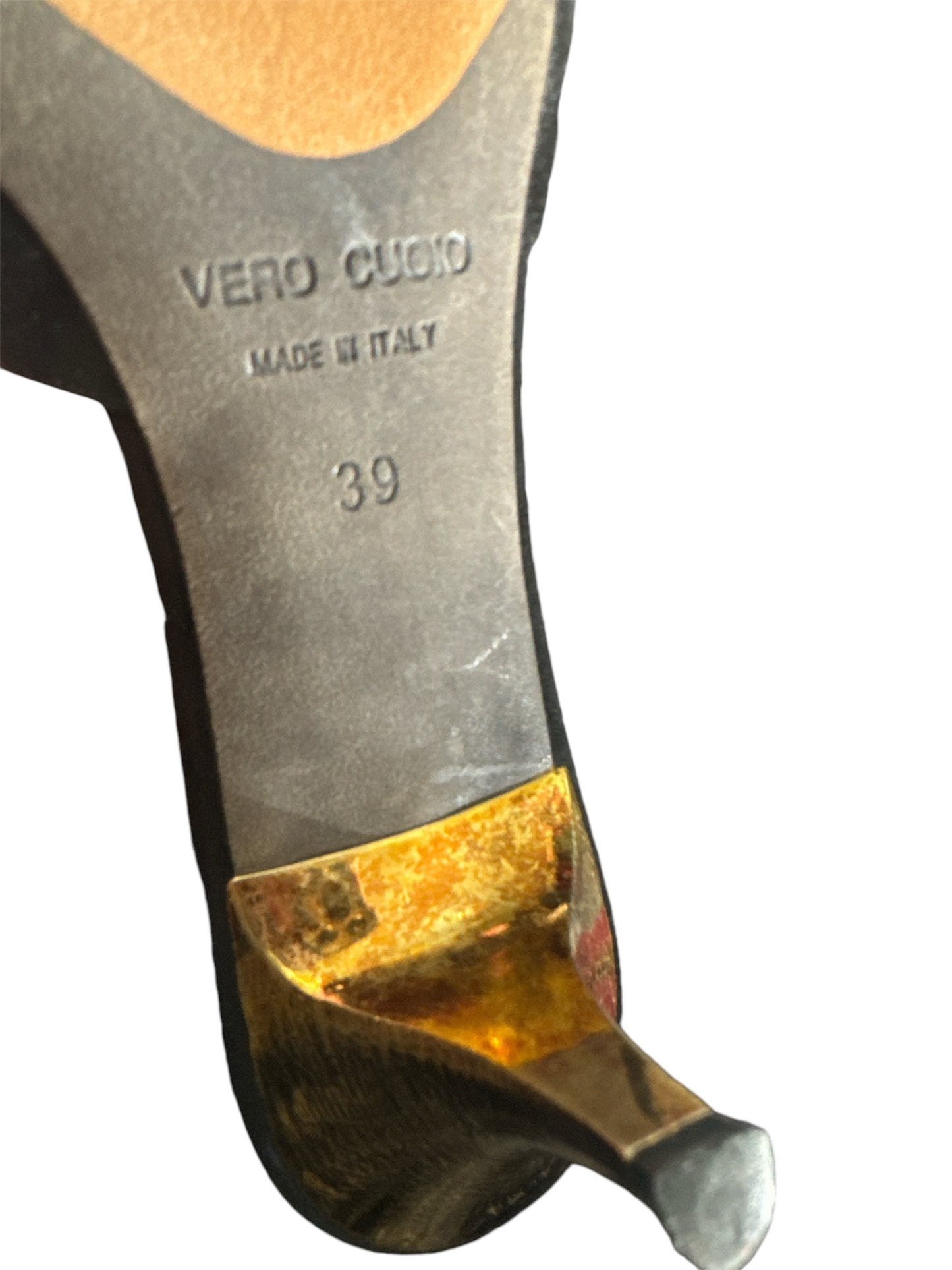 Vintage Gunmetal rockstud heels