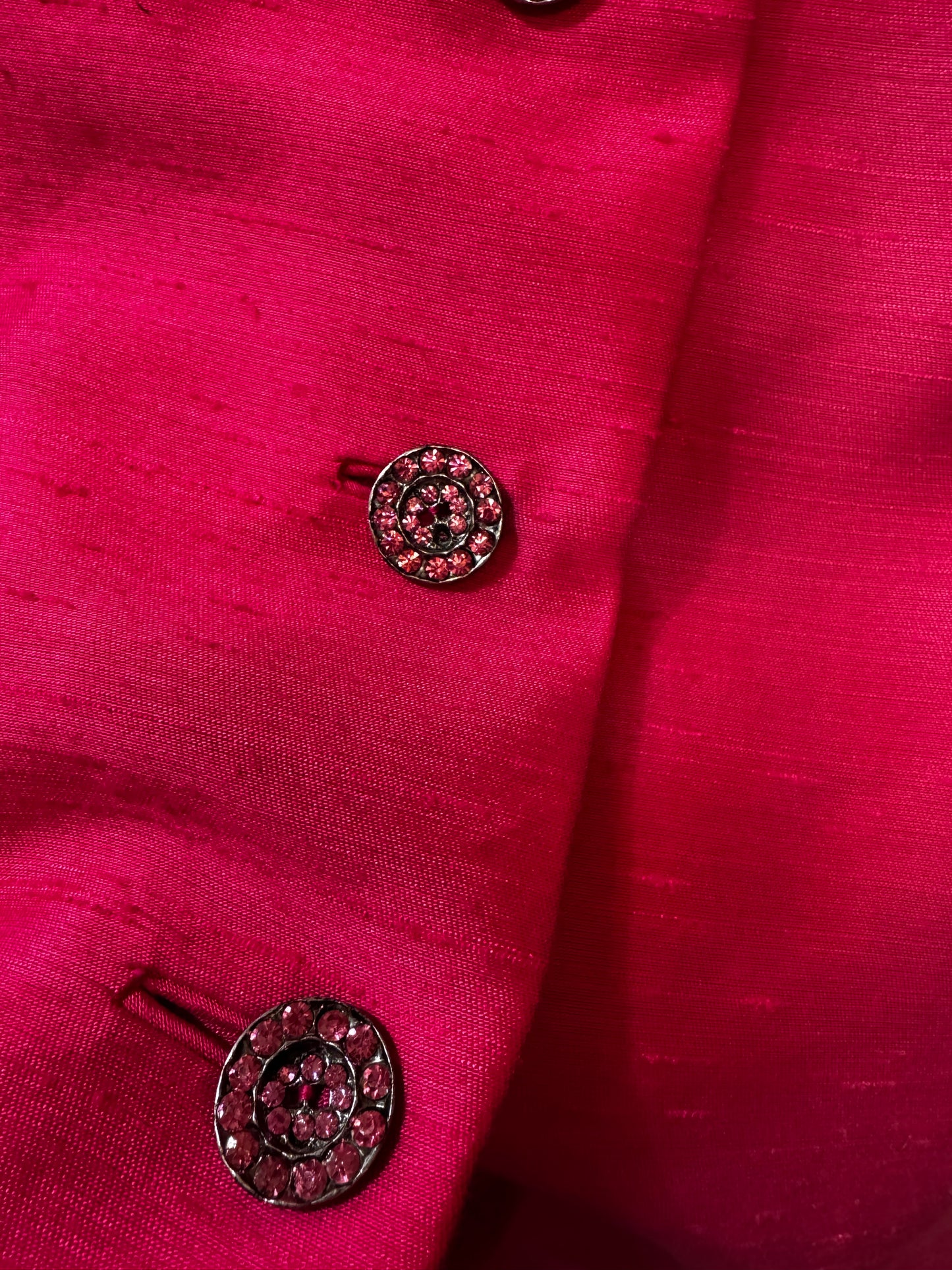 Vintage City Paris San Francisco fuchsia pink dress coat