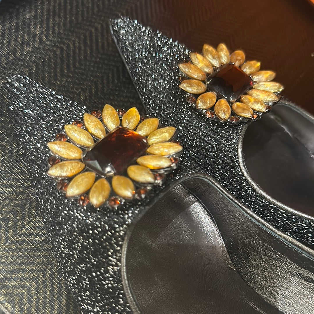 Vintage Miu Miu sunflower pumps