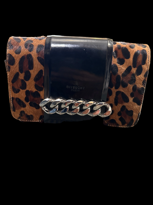 GIVENCHY calf hair patent purse