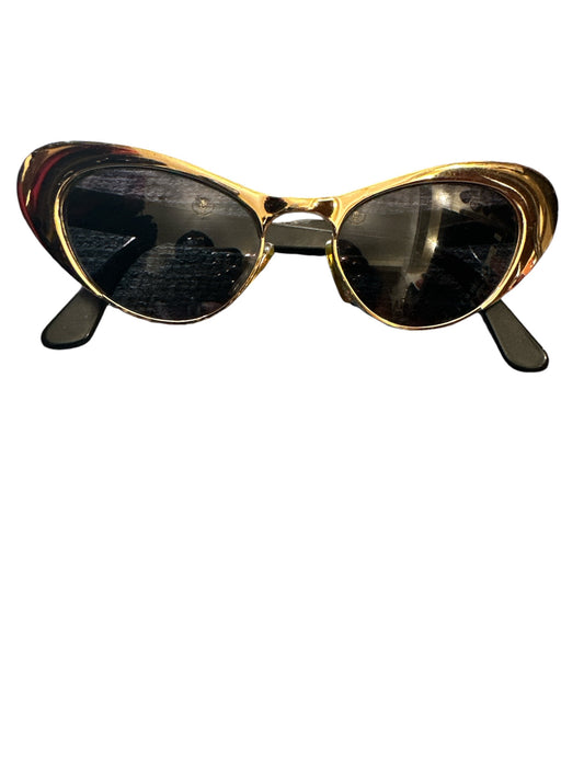 Vintage 80’s Byblos gold cat eye sunglasses