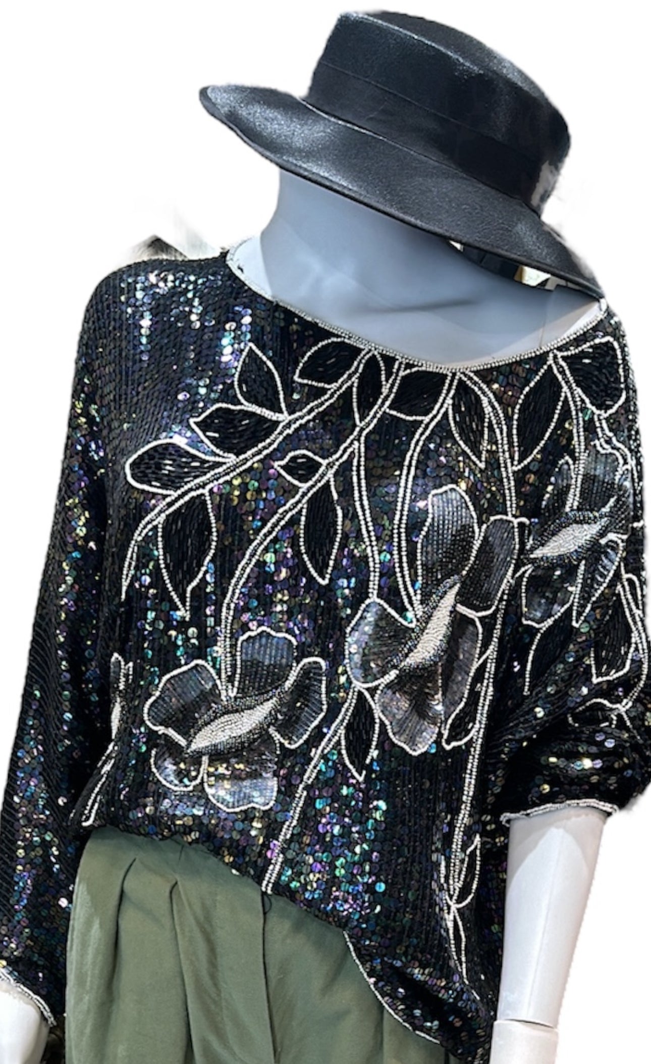 Vintage Sister Max sequin blouse