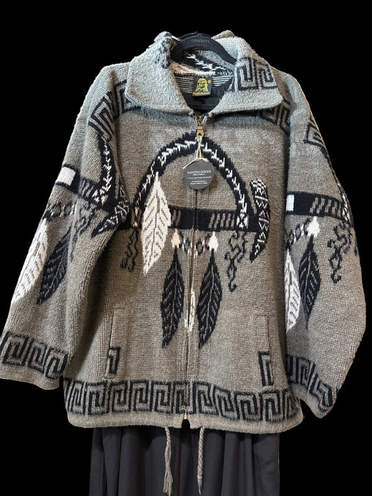 Ruminahui wool zip sweater