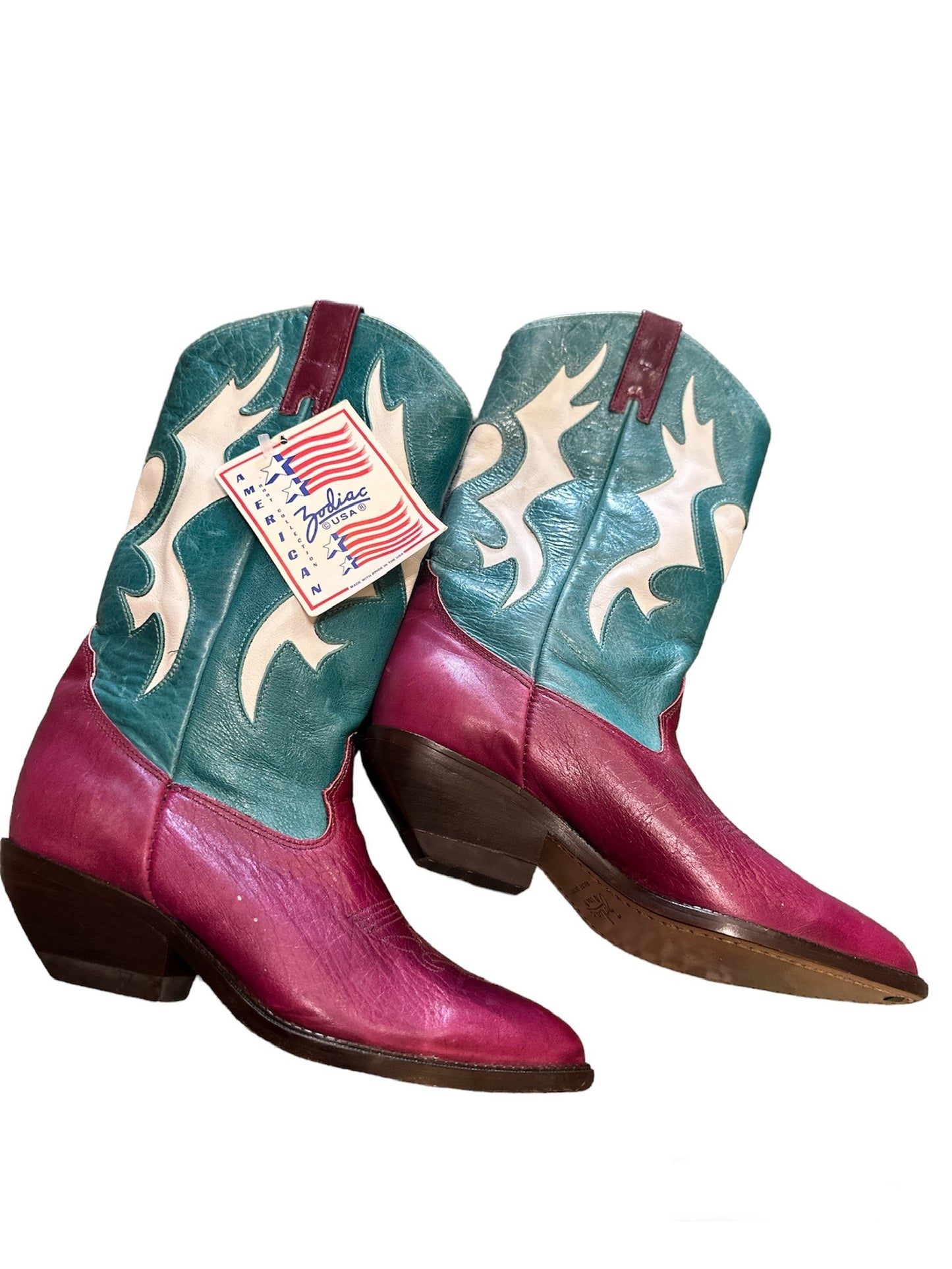 Vintage Zodiac cowboy boots 6.5