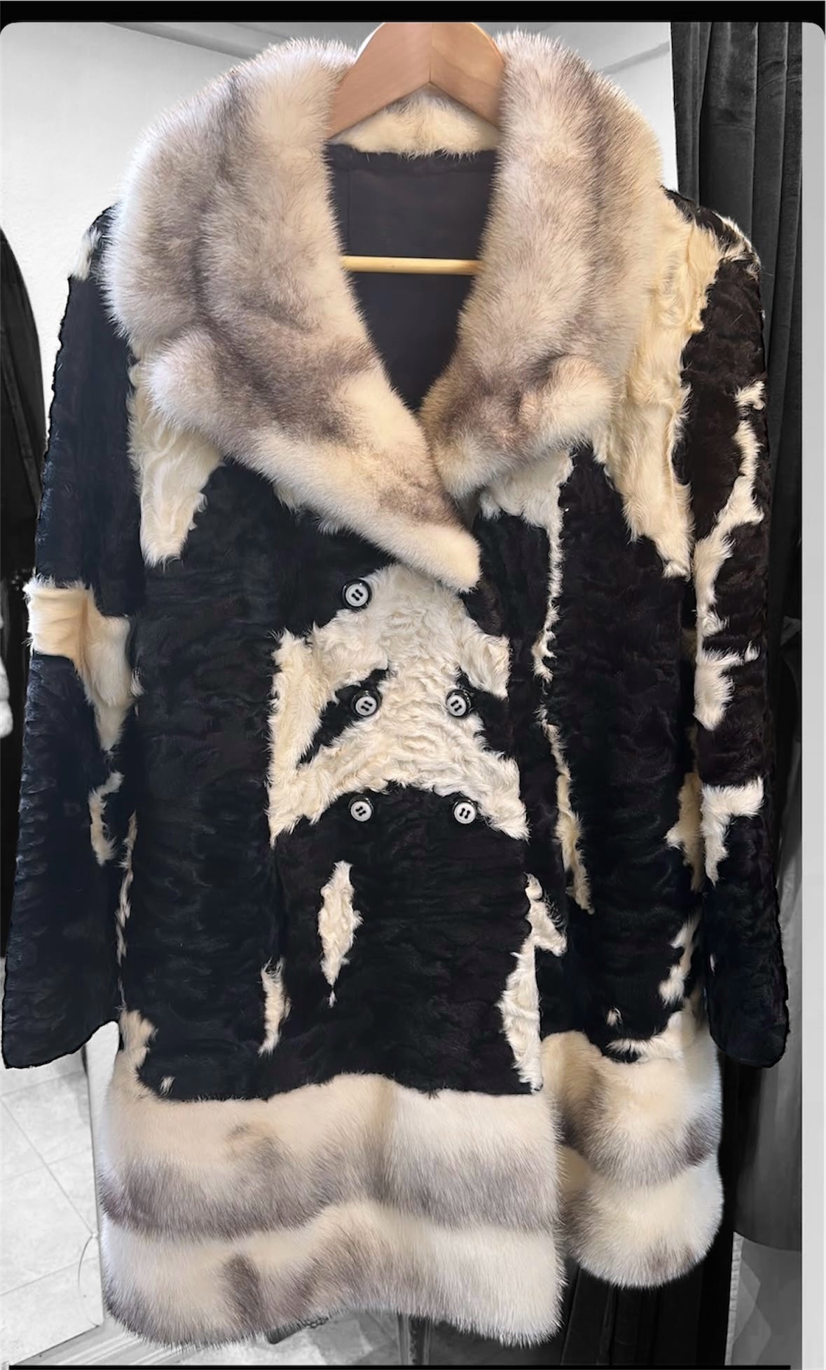 Vintage Schiaparelli fur coat