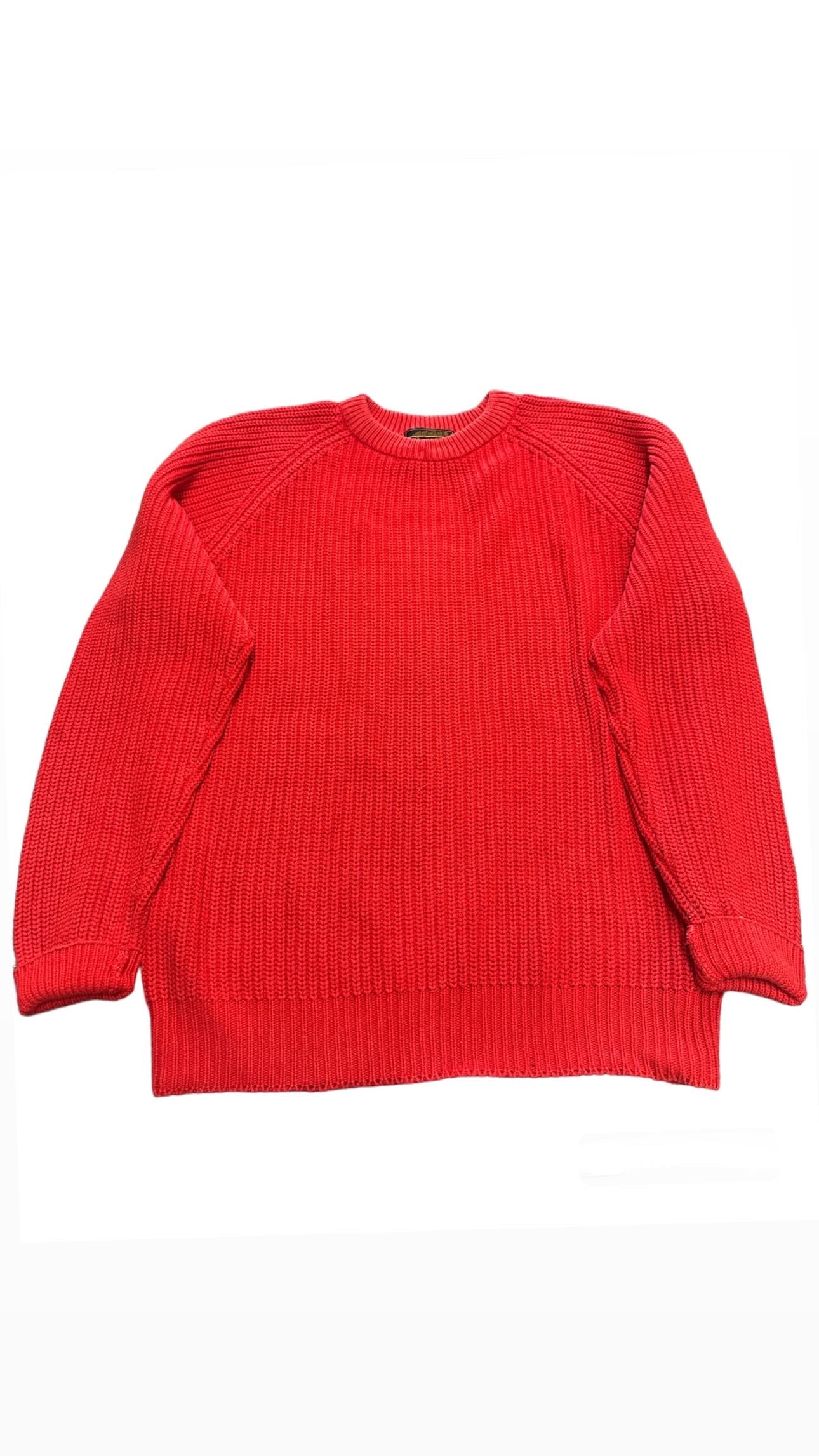 Vintage Eddie Bauer red knit sweater