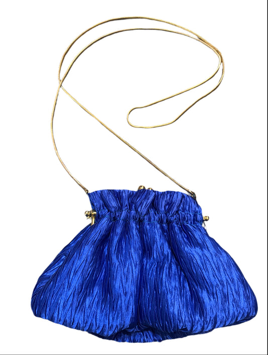 Vintage Nordstrom sapphire blue crossbody purse